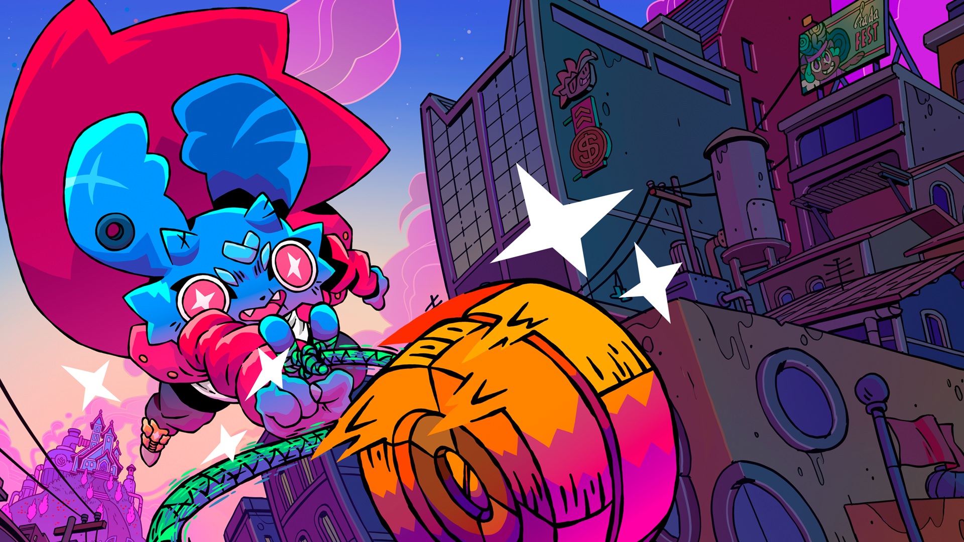 Imagem do jogo Pipistrello and the Cursed Yoyo